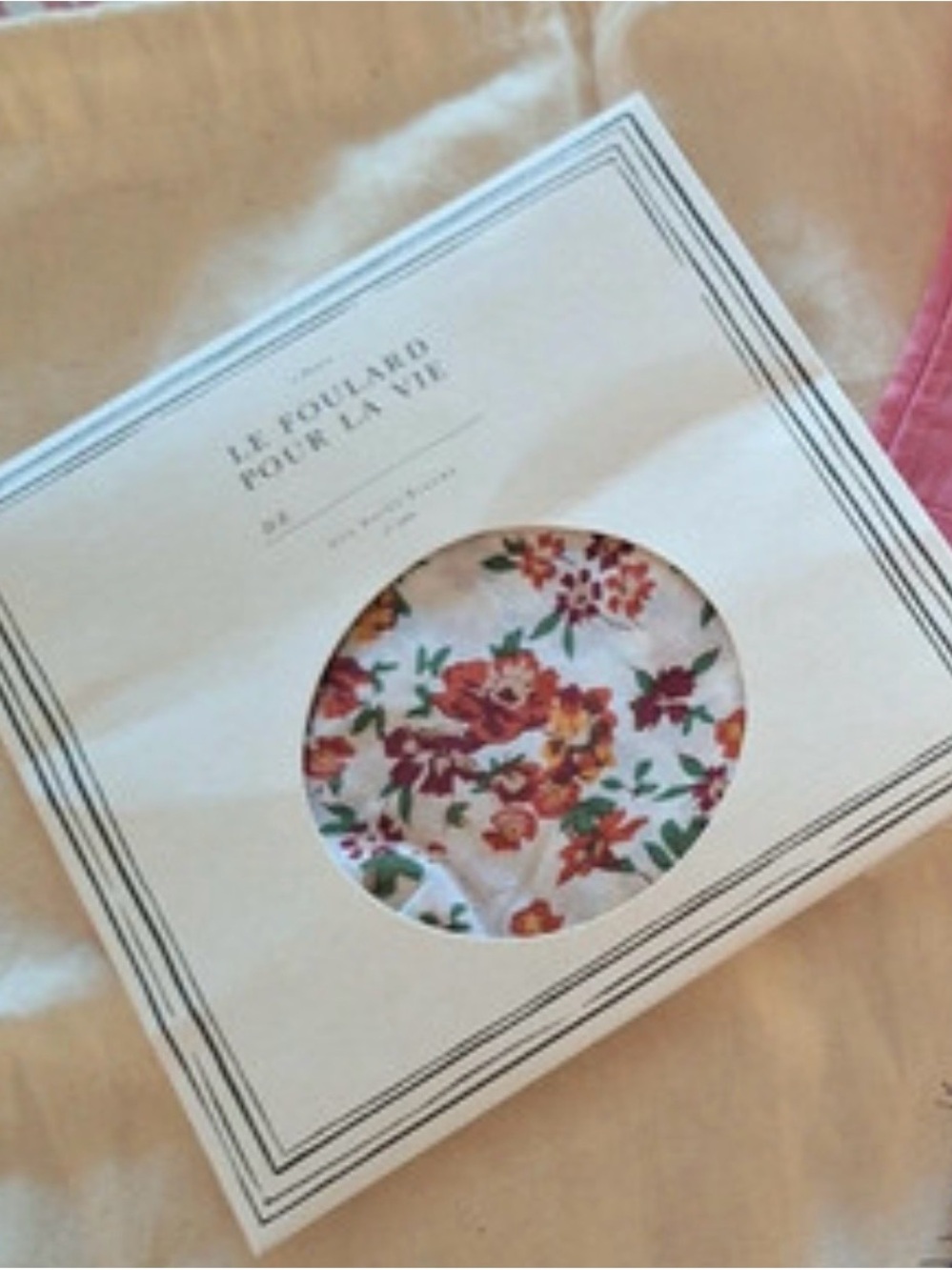 NWT Sezane cotton floral Scarf 24x24